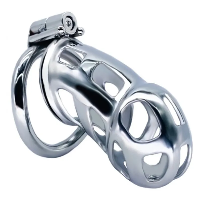 FUKR Cage de chasteté en métal Cobra Steel 10 x 3.7cm